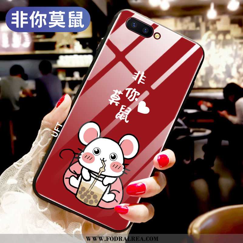 Fodral Oppo Ax5 Glas Mobil Telefon Skal, Skal Oppo Ax5 Röd All Inclusive