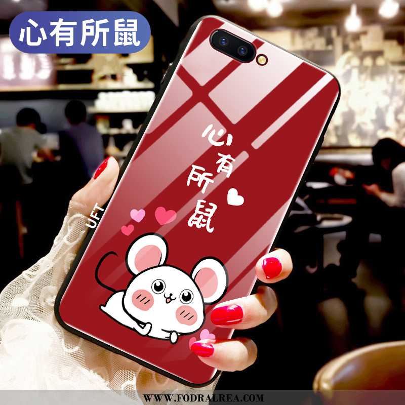 Fodral Oppo Ax5 Glas Mobil Telefon Skal, Skal Oppo Ax5 Röd All Inclusive