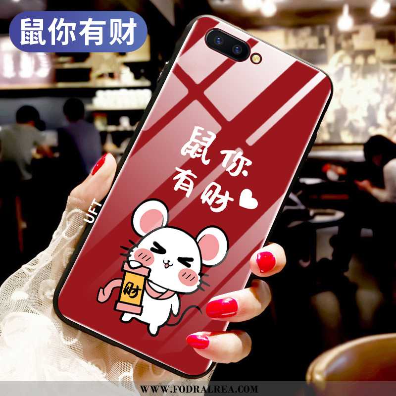 Fodral Oppo Ax5 Glas Mobil Telefon Skal, Skal Oppo Ax5 Röd All Inclusive