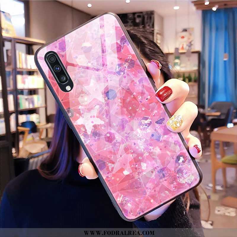 Fodral Samsung Galaxy A50s Stjärna Diamantform Rosa, Skal Samsung Galaxy A50s Mobil Telefon Rosa