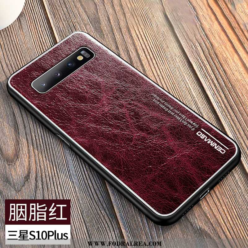 Fodral Samsung Galaxy S10+ Läder Skal All Inclusive, Samsung Galaxy S10+ Super Svart Svarta