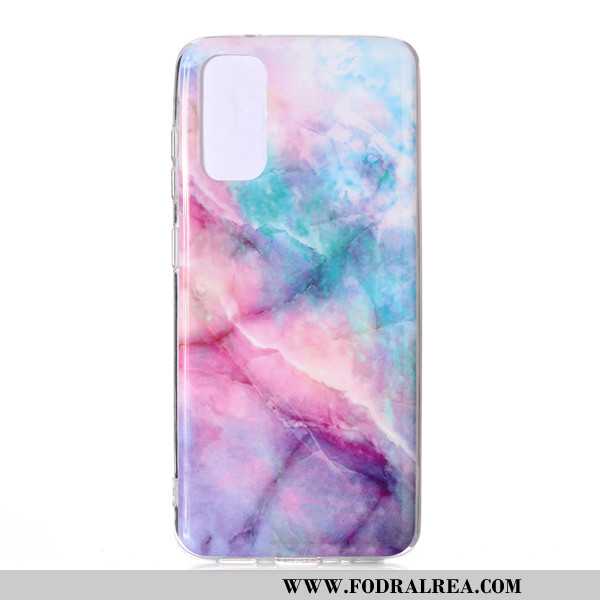 Fodral Samsung Galaxy S20 Tecknat Stor, Skal Samsung Galaxy S20 Mobil Telefon Stjärna Rosa