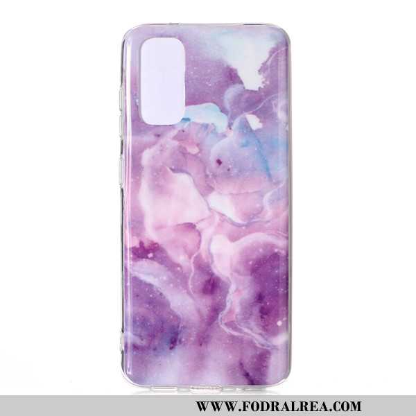 Fodral Samsung Galaxy S20 Tecknat Stor, Skal Samsung Galaxy S20 Mobil Telefon Stjärna Rosa