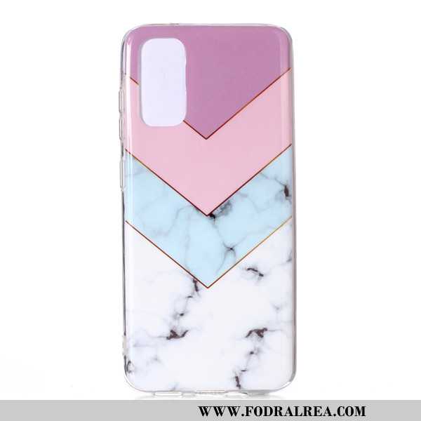 Fodral Samsung Galaxy S20 Tecknat Stor, Skal Samsung Galaxy S20 Mobil Telefon Stjärna Rosa