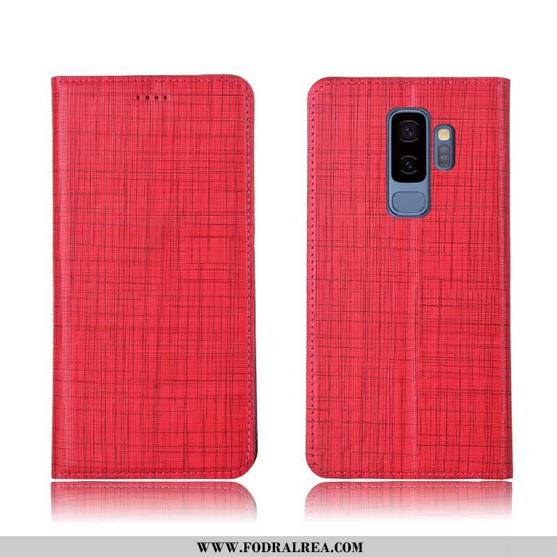 Fodral Samsung Galaxy S9+ Mjuk All Inclusive Skal, Skal Samsung Galaxy S9+ Silikon Läderfodral Blå