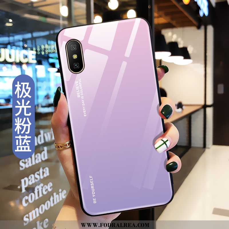 Fodral Xiaomi Mi 8 Pro Silikon Ungdom Par, Skal Xiaomi Mi 8 Pro Skydd Glas Rosa