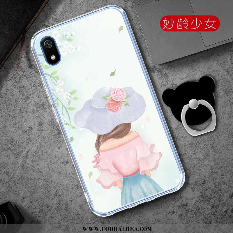 Fodral Xiaomi Redmi 7a Skydd Tecknat Skal, Skal Xiaomi Redmi 7a Personlighet Fallskydd Rosa