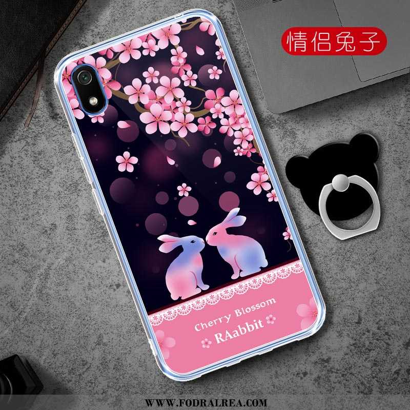 Fodral Xiaomi Redmi 7a Skydd Tecknat Skal, Skal Xiaomi Redmi 7a Personlighet Fallskydd Rosa