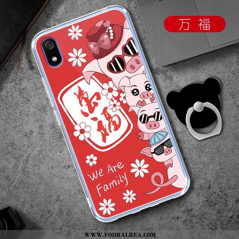 Fodral Xiaomi Redmi 7a Skydd Tecknat Skal, Skal Xiaomi Redmi 7a Personlighet Fallskydd Rosa