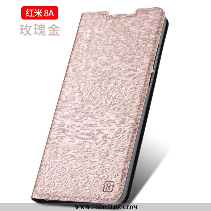 Fodral Xiaomi Redmi 8a Läderfodral Skal Trend, Xiaomi Redmi 8a Personlighet Skydd Guld