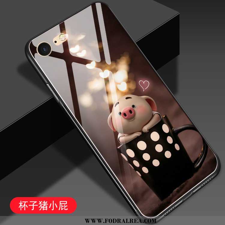 Fodral iPhone 8 Trend Glas Mobil Telefon, Skal iPhone 8 Skydd Spegel Rosa
