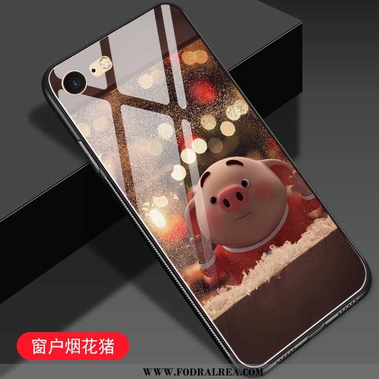 Fodral iPhone 8 Trend Glas Mobil Telefon, Skal iPhone 8 Skydd Spegel Rosa