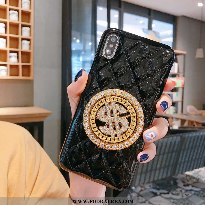 Fodral iPhone Xs Skydd Liten, Skal iPhone Xs Läderfodral Mobil Telefon Vita