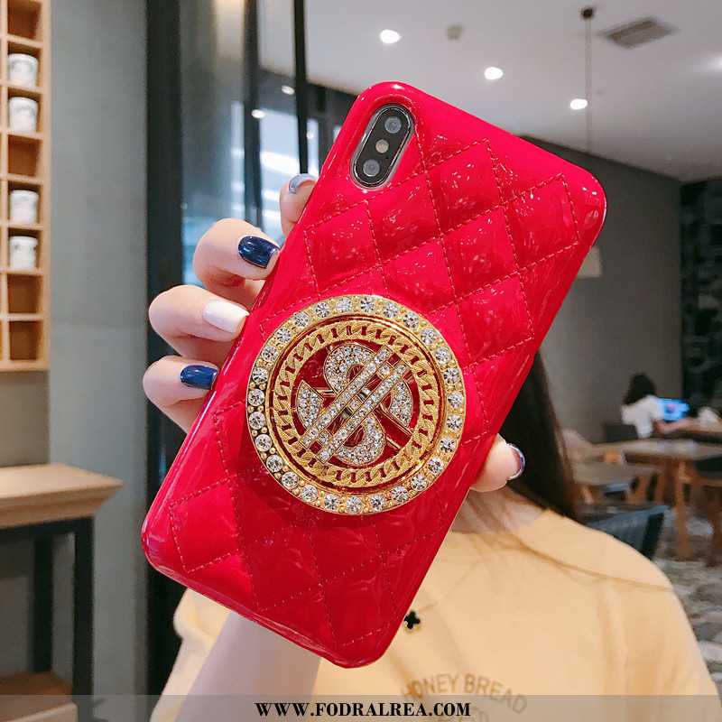 Fodral iPhone Xs Skydd Liten, Skal iPhone Xs Läderfodral Mobil Telefon Vita