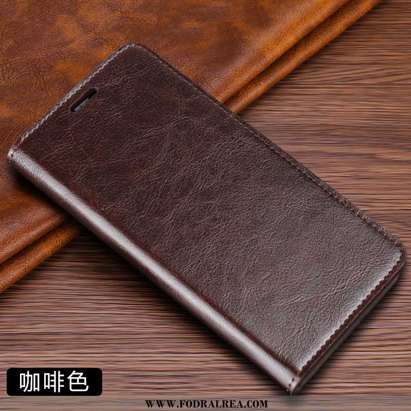 Skal Huawei P20 Läderfodral Skydd Kreativa, Fodral Huawei P20 Personlighet Business Bruna