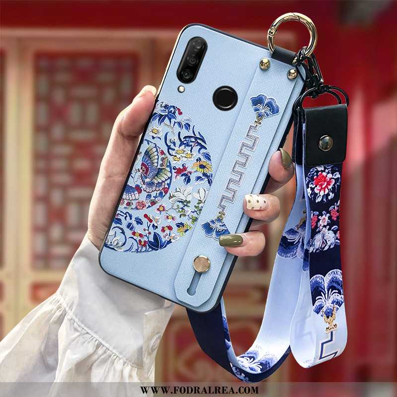 Skal Huawei P30 Lite Skydd Fodral Rosa, Huawei P30 Lite Hängsmycken Silikon Rosa