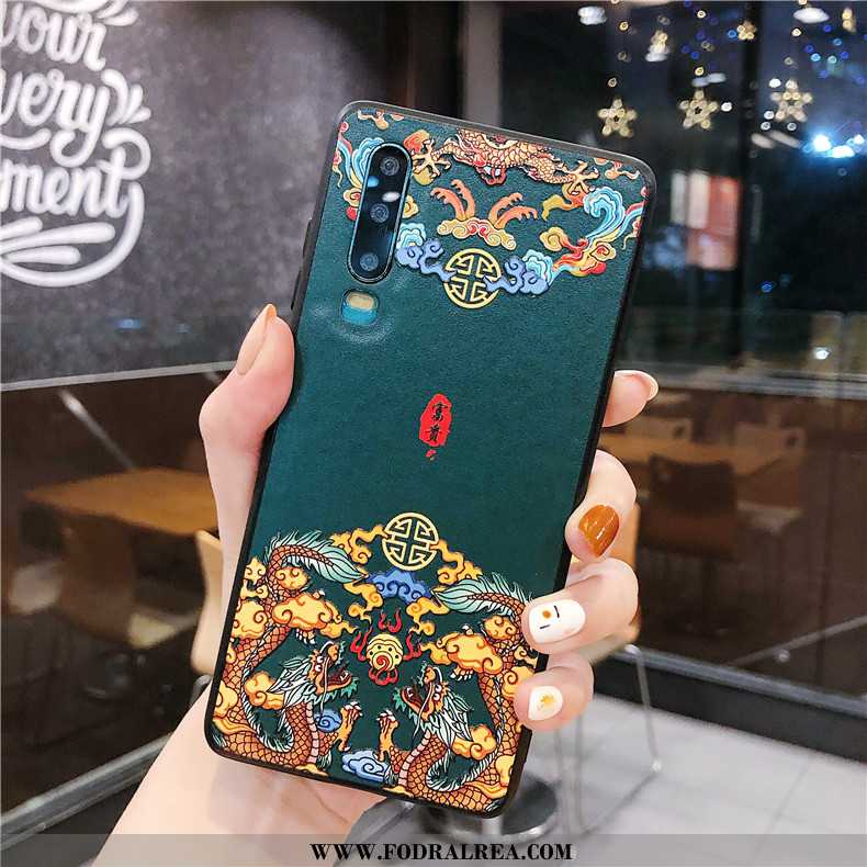 Skal Huawei P30 Tillbehör Vit Högt Utbud, Fodral Huawei P30 Silikon Fallskydd Vita