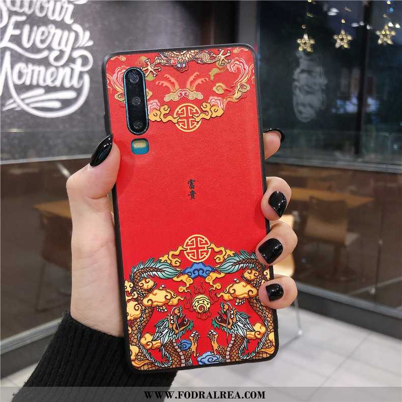 Skal Huawei P30 Tillbehör Vit Högt Utbud, Fodral Huawei P30 Silikon Fallskydd Vita