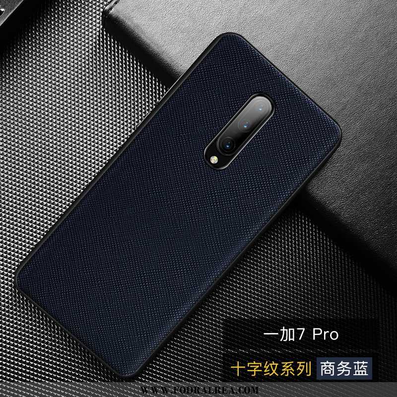 Skal Oneplus 7 Pro Personlighet Trend, Fodral Oneplus 7 Pro Äkta Läder All Inclusive Orange