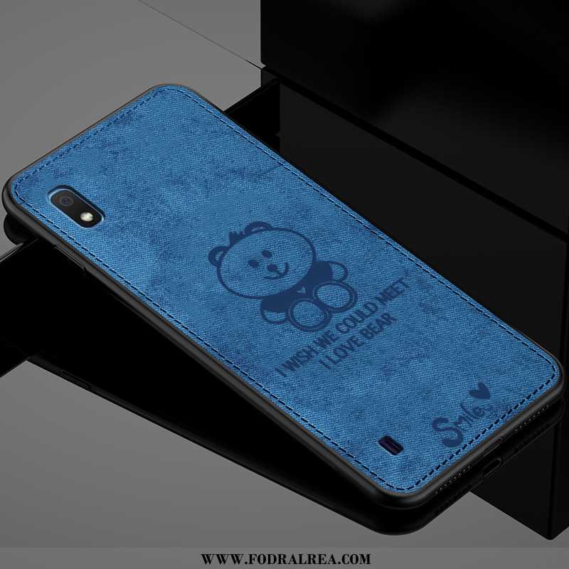 Skal Samsung Galaxy A10 Personlighet Mönster Textil, Fodral Samsung Galaxy A10 Kreativa Mjuk Grå