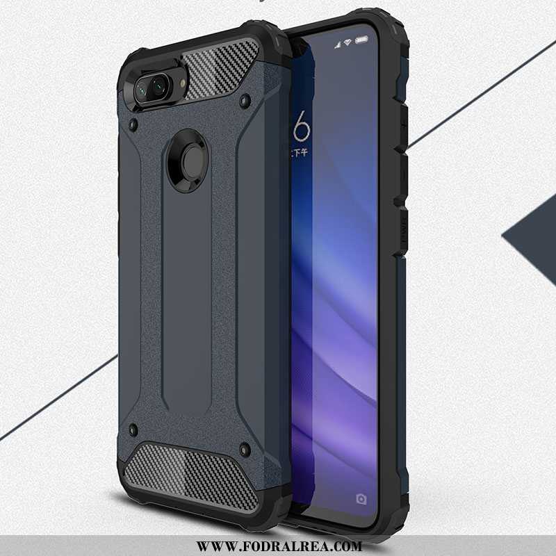 Skal Xiaomi Mi 8 Lite Mjuk Mönster Skal, Fodral Xiaomi Mi 8 Lite Nubuck Grön Blå