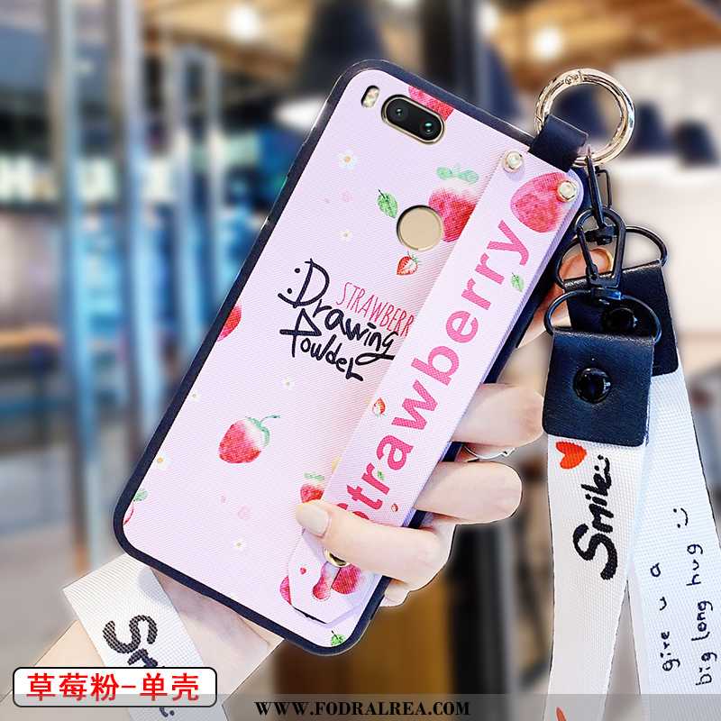 Skal Xiaomi Mi A1 Nubuck Pu Rosa, Fodral Xiaomi Mi A1 Personlighet Rosa
