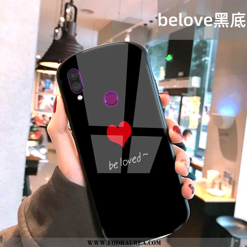Skal Xiaomi Redmi Note 7 Silikon Ny Svart, Fodral Xiaomi Redmi Note 7 Skydd Glas Svarta