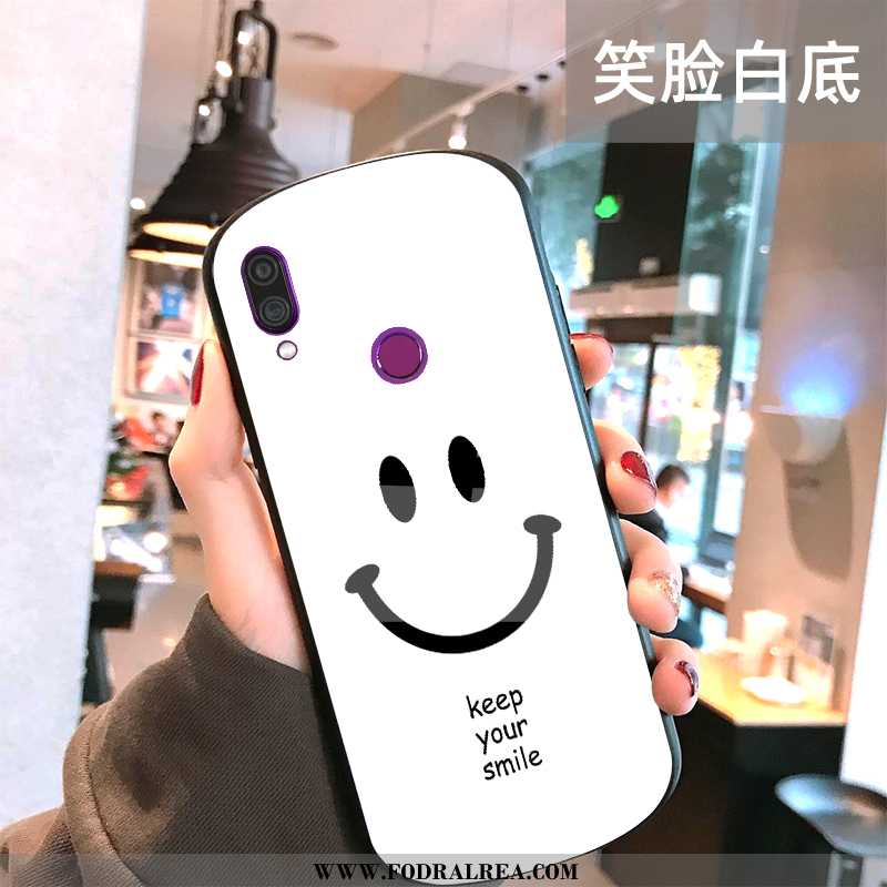 Skal Xiaomi Redmi Note 7 Silikon Ny Svart, Fodral Xiaomi Redmi Note 7 Skydd Glas Svarta