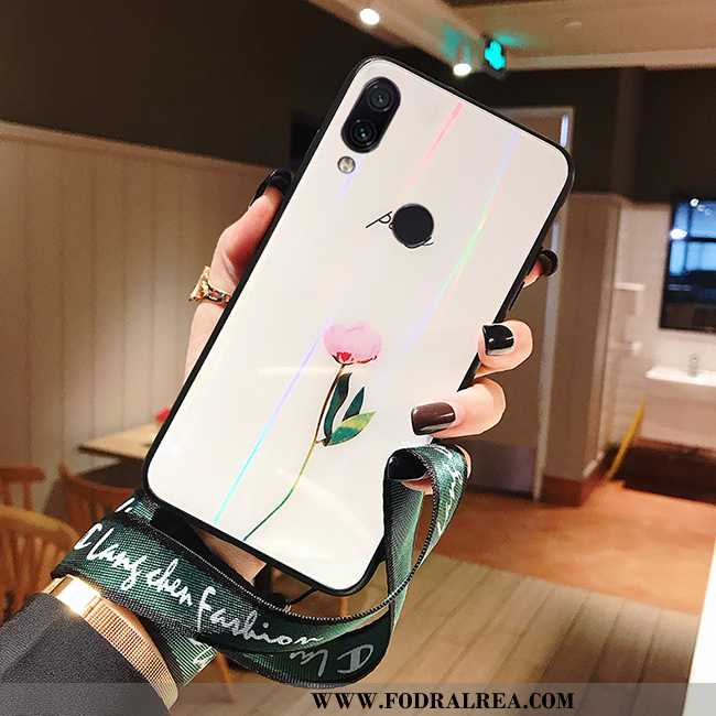 Skal Xiaomi Redmi Note 7 Vacker Spegel Net Red, Fodral Xiaomi Redmi Note 7 Skydd Liten Vita