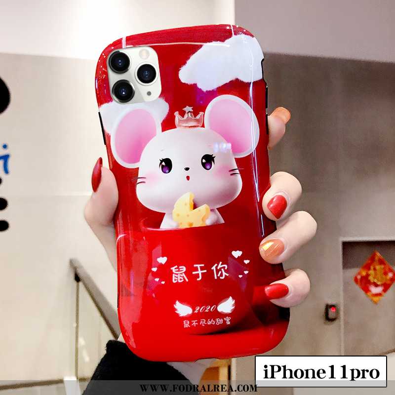 Skal iPhone 11 Pro Super Söt Par, Fodral iPhone 11 Pro Tunn Tecknat Svarta