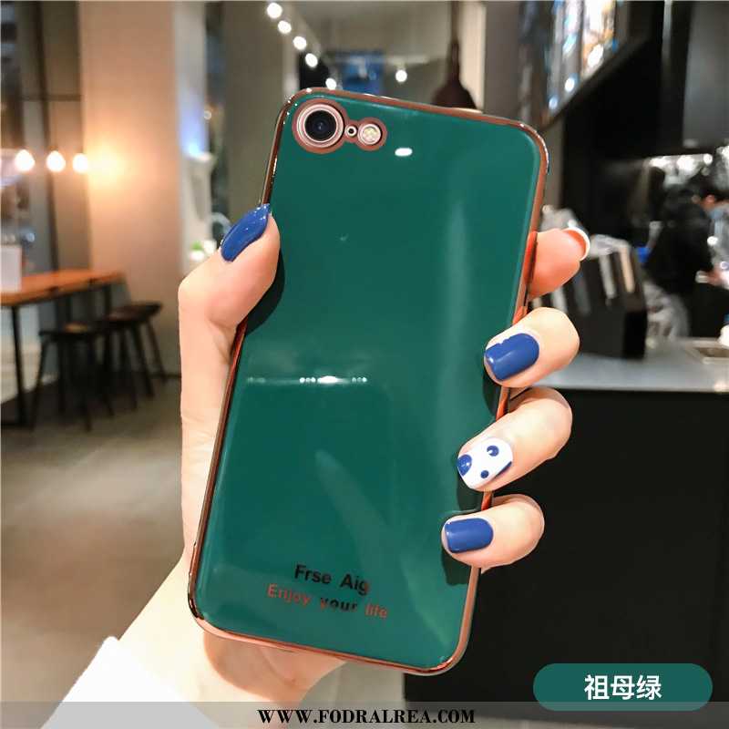 Skal iPhone 8 Silikon Fallskydd Mobil Telefon, Fodral iPhone 8 Personlighet Par Rosa