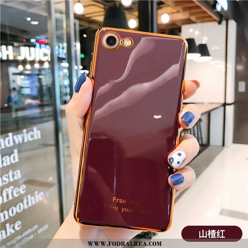 Skal iPhone 8 Silikon Fallskydd Mobil Telefon, Fodral iPhone 8 Personlighet Par Rosa