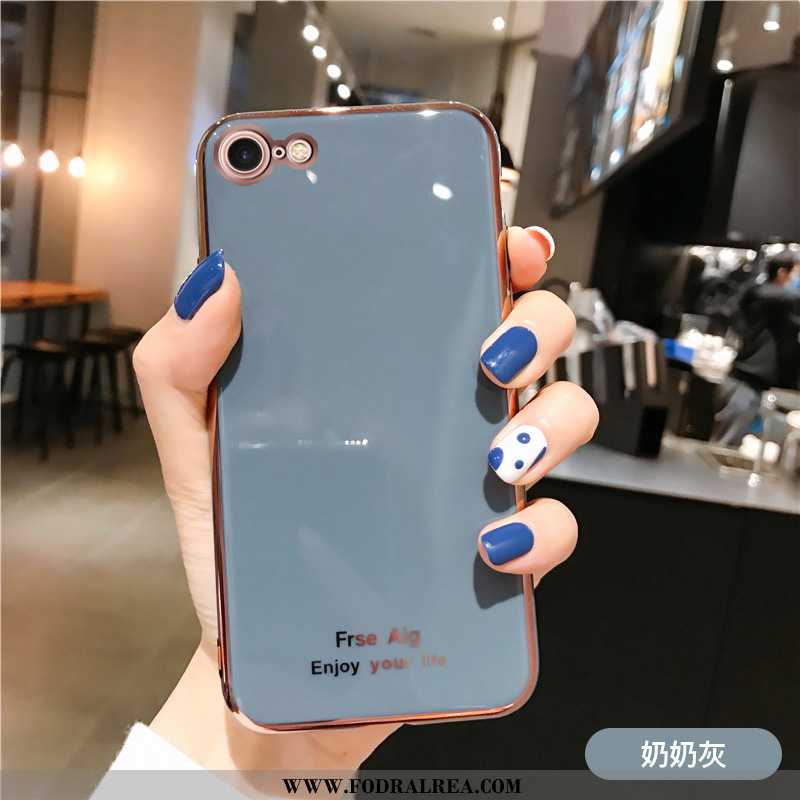 Skal iPhone 8 Silikon Fallskydd Mobil Telefon, Fodral iPhone 8 Personlighet Par Rosa