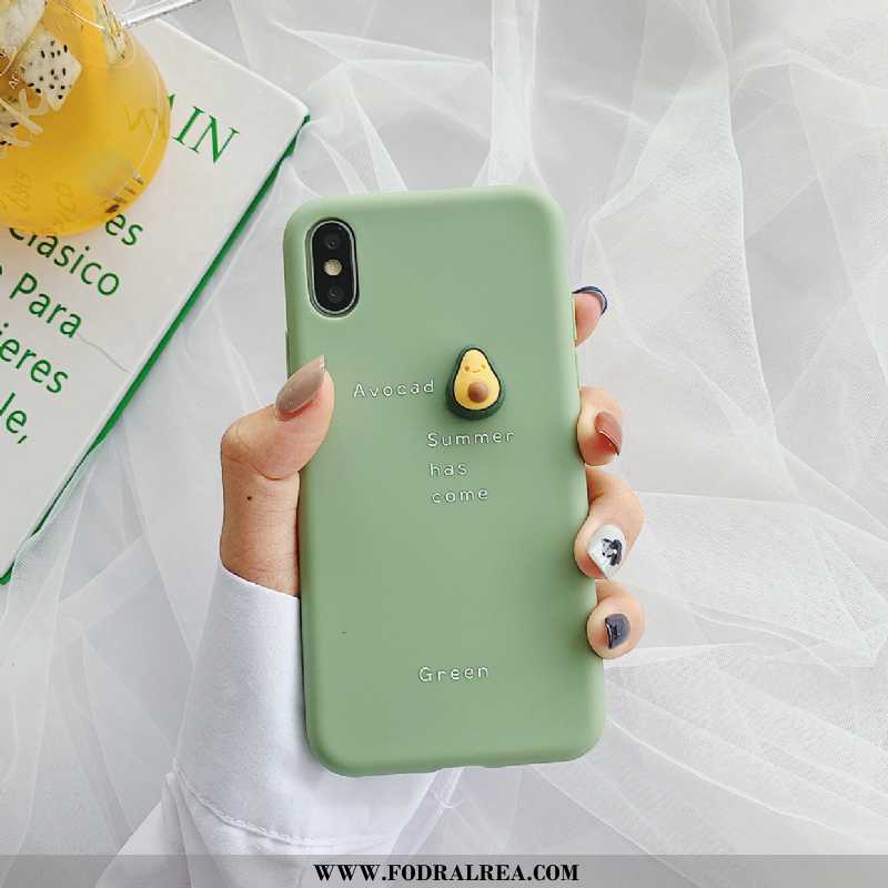 Skal iPhone Xs Silikon Rosa Skal, Fodral iPhone Xs Trend Cow