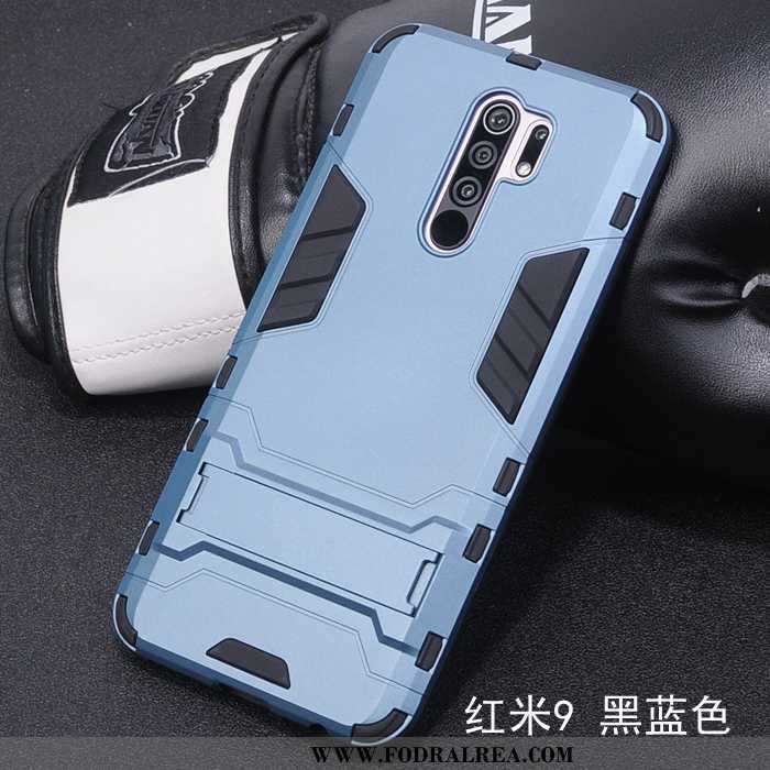 Skal Xiaomi Redmi 9 Kreativa Skydd Fodral, Fodral Xiaomi Redmi 9 Trend Support Svarta