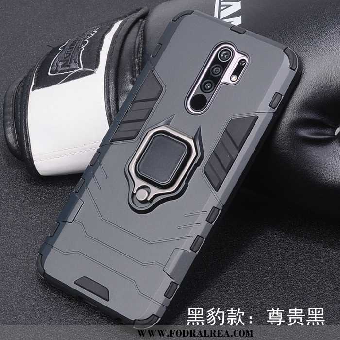 Skal Xiaomi Redmi 9 Kreativa Skydd Fodral, Fodral Xiaomi Redmi 9 Trend Support Svarta