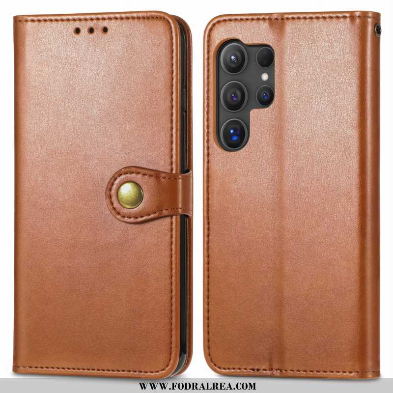 Fodral För Samsung Galaxy S25 Ultra 5g Guldspänne