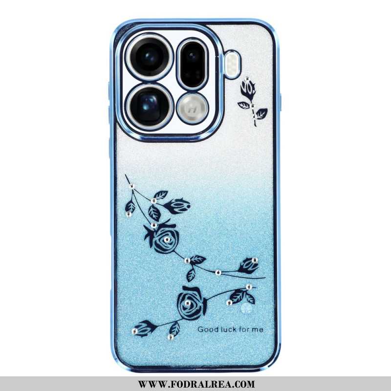 Skal Oppo Find X9 Pro 5g Kadem Blommor Och Strass