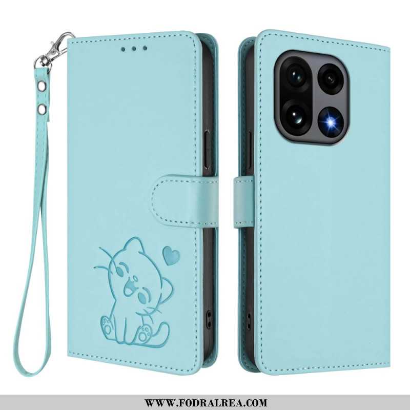 Fodral För Oneplus 15 Liten Katt Med Rem