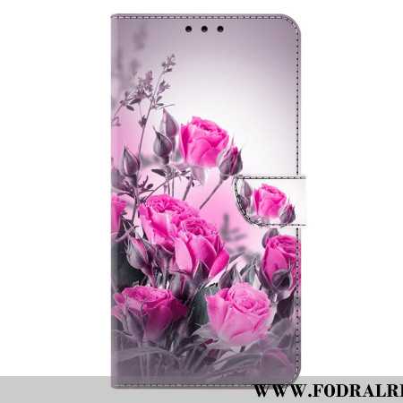 Fodral För Samsung Galaxy A17 4g / 5g Fält Av Lila Blommor