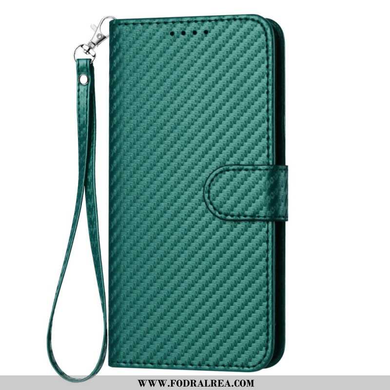 Fodral För Samsung Galaxy S25 Plus 5g Kolfiber Med Rem