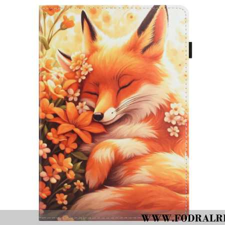 Fodral För Samsung Galaxy Tab S10 Fe Blommig Räv