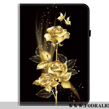 Fodral För Samsung Galaxy Tab S10 Plus Gyllene Rosor