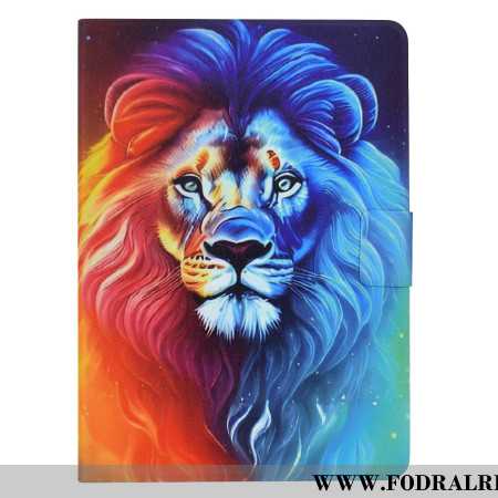 Fodral För Samsung Galaxy Tab S11 Färgat Lejon