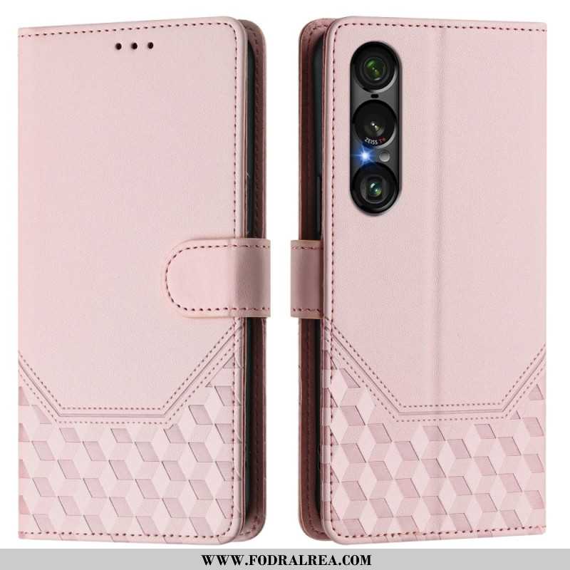 Fodral För Sony Xperia 1 Vii Rfid-skyddad Bikakemönster