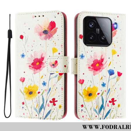 Fodral För Xiaomi 15 Blommotiv