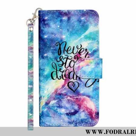 Fodral För Xiaomi 15t Pro Sluta Aldrig Drömma Med Rem