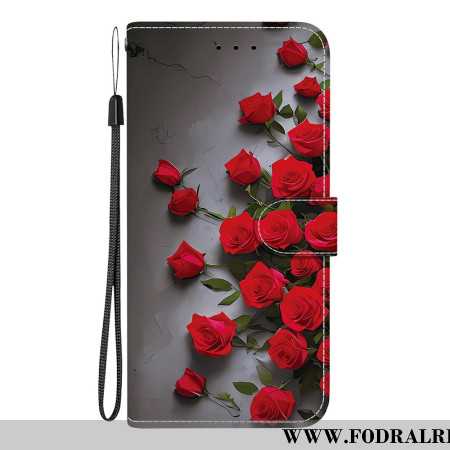 Fodral För Xiaomi 15t Röda Rosor
