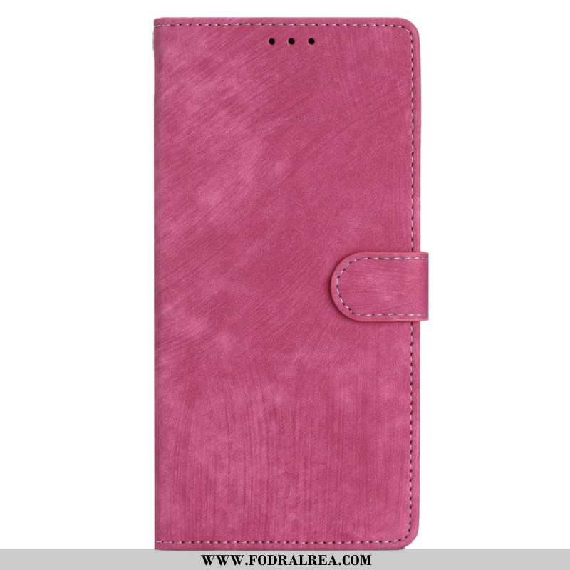 Fodral För Xiaomi Redmi Note 14 5g Mockaeffekt Med Rem