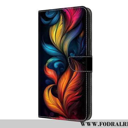 Fodral För Xiaomi Redmi Note 14 Pro 4g Färgglada Fjädrar